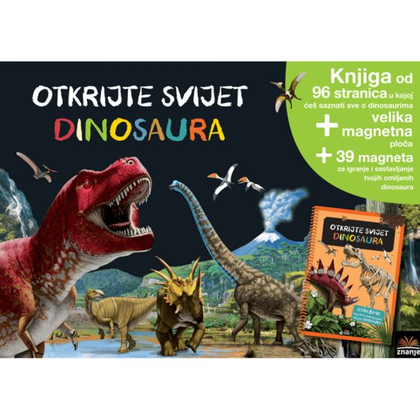 Otkrijte svijet dinosaura set s knjigom; www.pandin-brlog.hr - web trgovina licenciranih proizvoda i igračaka