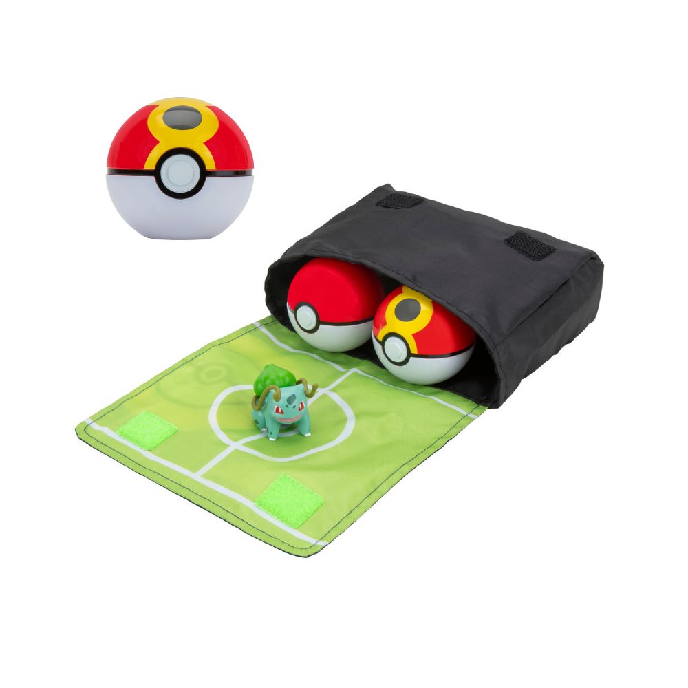 Pokemon set za igru sa torbicom - Bulbasaur W2; Sigurna kupnja, brza dostava, povoljna cijena. Povoljne i kvalitetne dječje igračke na web shopu Pandin brlog Hrvatska