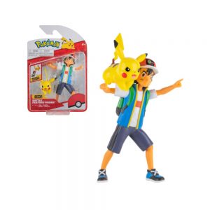 Pokemon "Battle Figure" - Ash & Pikachu prikaz ambalaže i akcijskih figurica