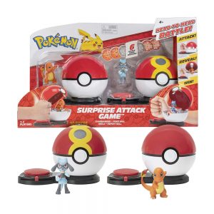 Pokemon igra "Iznenadni napad" - Charmander Vs. Riolu; Sigurna kupnja, brza dostava, povoljna cijena. Povoljne i kvalitetne dječje igračke na web shopu Pandin brlog Hrvatska