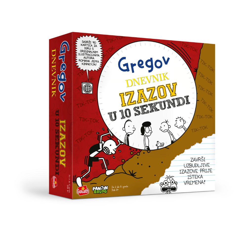 Gregov dnevnik - izazov u 10 sekundi društvena igra; Sigurna kupnja, brza dostava, povoljna cijena. Povoljne i kvalitetne dječje igračke na web shopu Pandin brlog Hrvatska