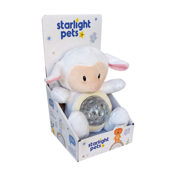 Starlight pets ovčica plišana igračka za bebe sa svjetlom i sviranjem