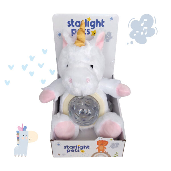 Starlight petsa jednorog glazbena plišana igračka za bebe sa nježnom melodijom za uspavljivanje