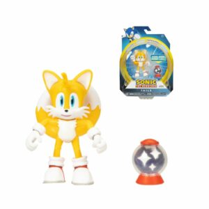 Sonic akcijska figura pomična Modern Tails sa pakiranjem i dodatkom za igru