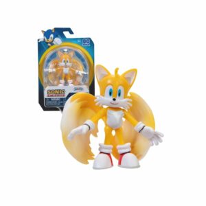 Sonic figurica Modern Tails sa ambalažom na bijeloj podlozi