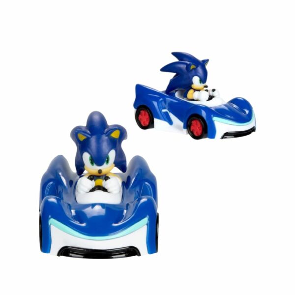 Sonic 1/64 Die Cast vozilo Sonic fotografirano sprijeda i bočno