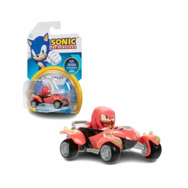 Sonic die cast trkaće vozilo Knuckles sa ambalažom