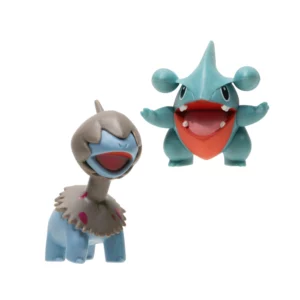 Pokemon "Surprise Attack" Gible vs. Deino figurice izvan pakiranja