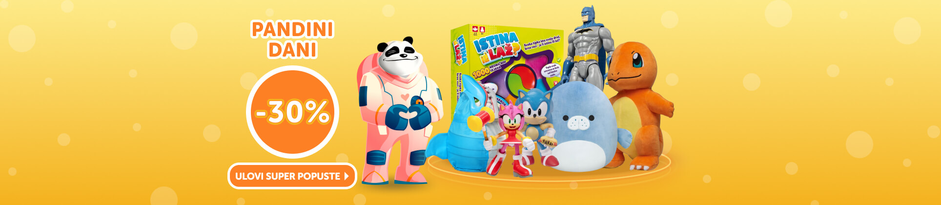 Pandini dani - uhvati igračke na -30% - Pandin Brlog