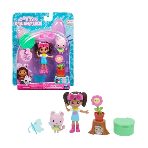 Gabby's Dollhouse Cvjetni vrt Cat-tivity set za igru prikaz van ambalaže