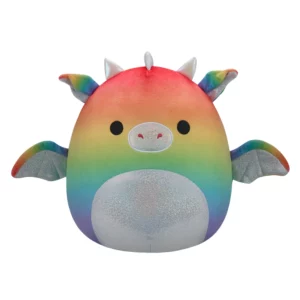 Squishmallows plišana igračka zmaj duginih boja 30 cm