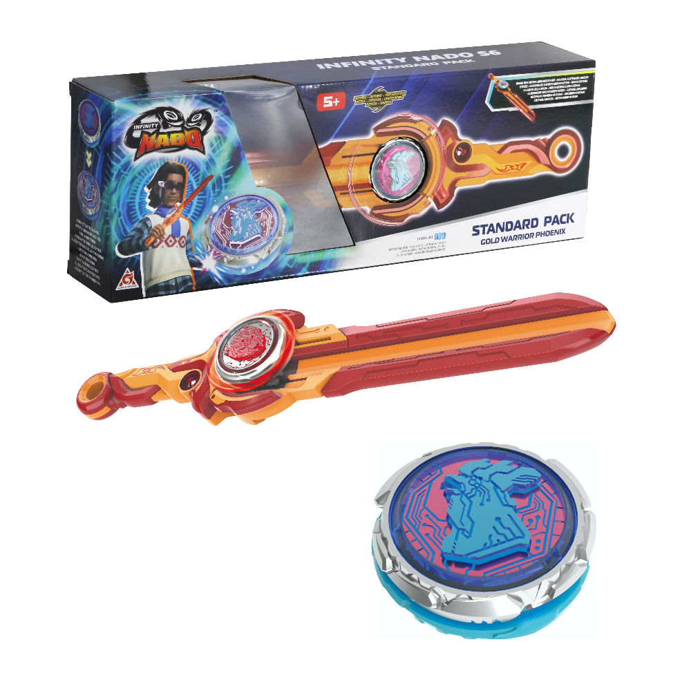 Nado S6 dječje igračke: standard Gold Warrior Phoenix prikaz pakiranja i sadržaja