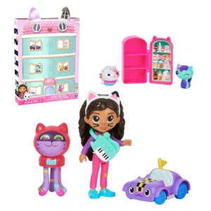 Gabby's Dollhouse set figura Veselo iznenađenje s namještajem prikaz ambalaže i dijela sadržaja