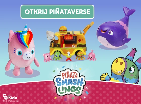 Pinata Smashlings dječje igračke, setovi za igru i plišanci čekaju te na webshopu Pandin brlog_mobile banner