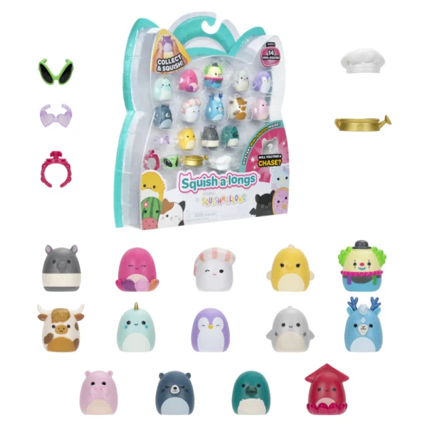 Squish-a-longs mini figure set U kuhinji 14pk Squishmallows