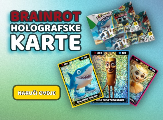 Italian Brainrot holografske karte i pakiranje