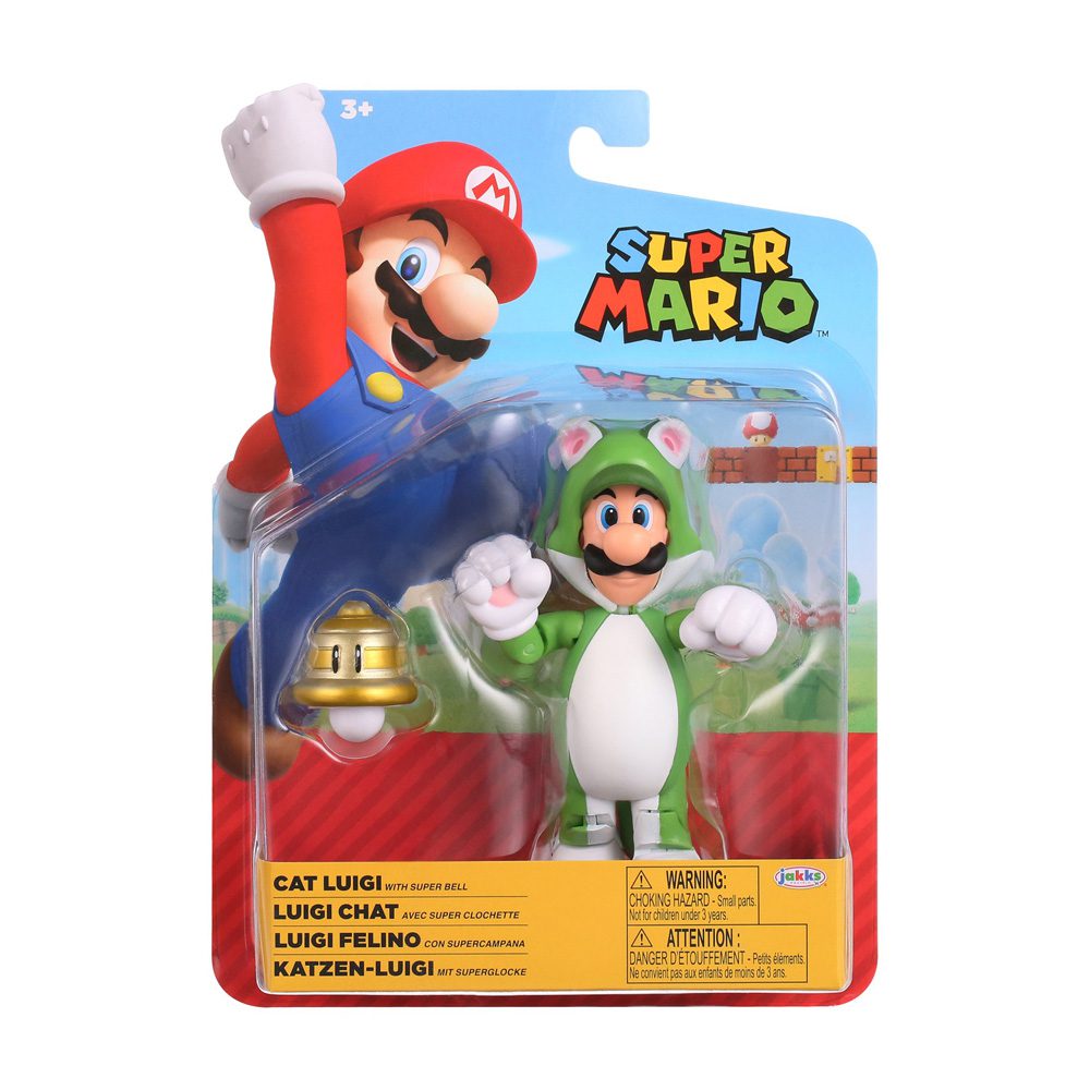 Super Mario - Figurica 10cm Luigi Cat