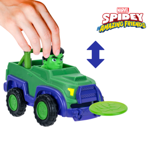 Spidey dječje igračke Disc Dashers Hulk vozilo - Slika 2