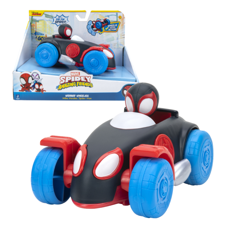 Spidey igračke Miles Morales Webbed Wheelies vozilo