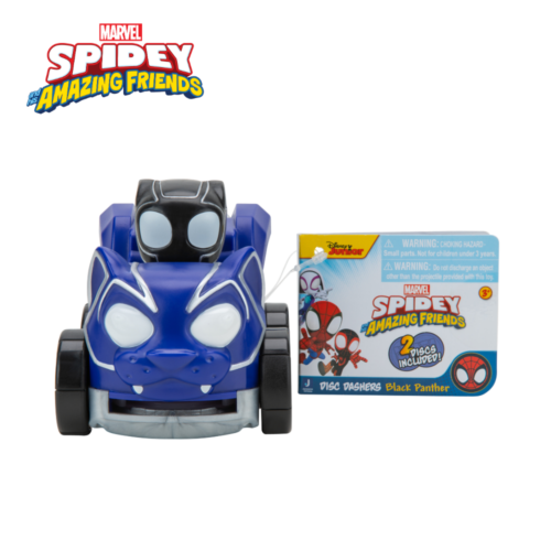 Spidey dječje igračke Disc Dashers Black Panther vozilo - Slika 1
