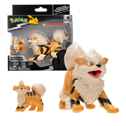 Pokemon Evolution set figura Growlithe I Arcanine - Slika 1