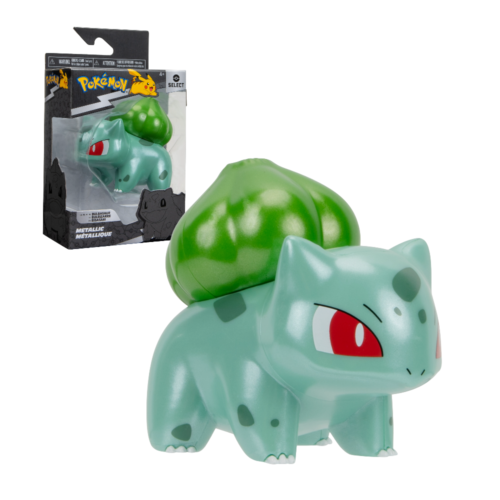 Pokemon deluxe akcijska figura Metallic Bulbasaur - Slika 1