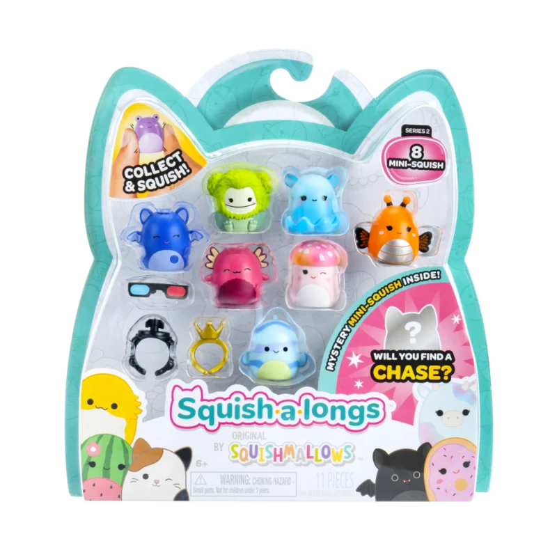 Squish-a-longs mini figure set U kinu 8pk Squishmallows