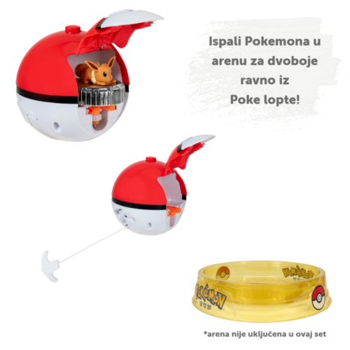 Pokemon set za dvoboje Eevee Battle Spinner - Slika 3