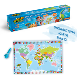 Edukativna interaktivna Moja karta svijeta - karta svijeta za djecu, novo izdanje - Slika 1