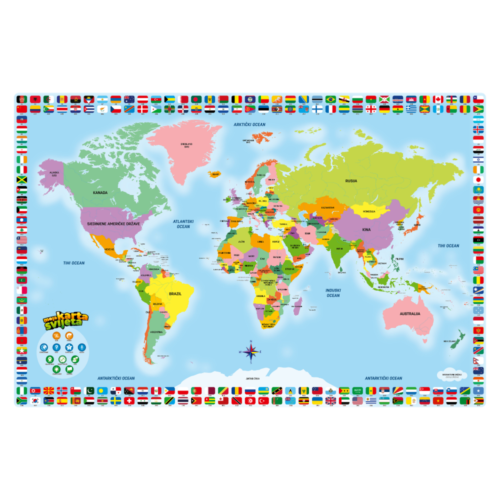 Edukativna interaktivna Moja karta svijeta - karta svijeta za djecu, novo izdanje - Slika 2