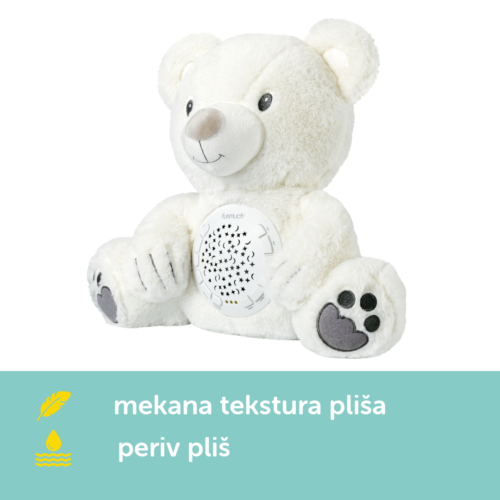 Moonlight Buddiezzz interaktivni plišanci Polarni medo, s bijelim šumom, melodijama i svjetlom - Slika 3