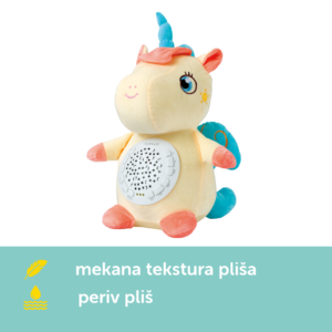 Moonlight Buddiezzz interaktivni plišanci Jednorog, s bijelim šumom, melodijama i svjetlom - Slika 3