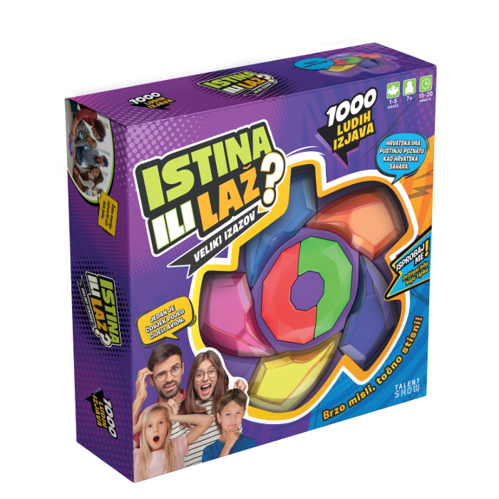 Obiteljska društvena igra Istina ili laž - veliki izazov, novo izdanje 2025.