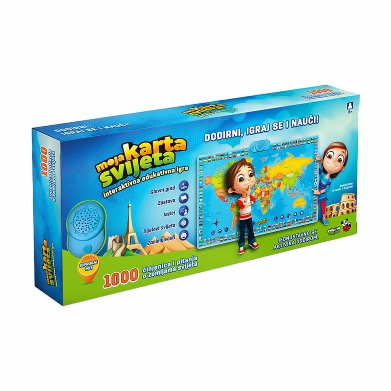Edukativna društvena igra My Map - Moja karta svijeta