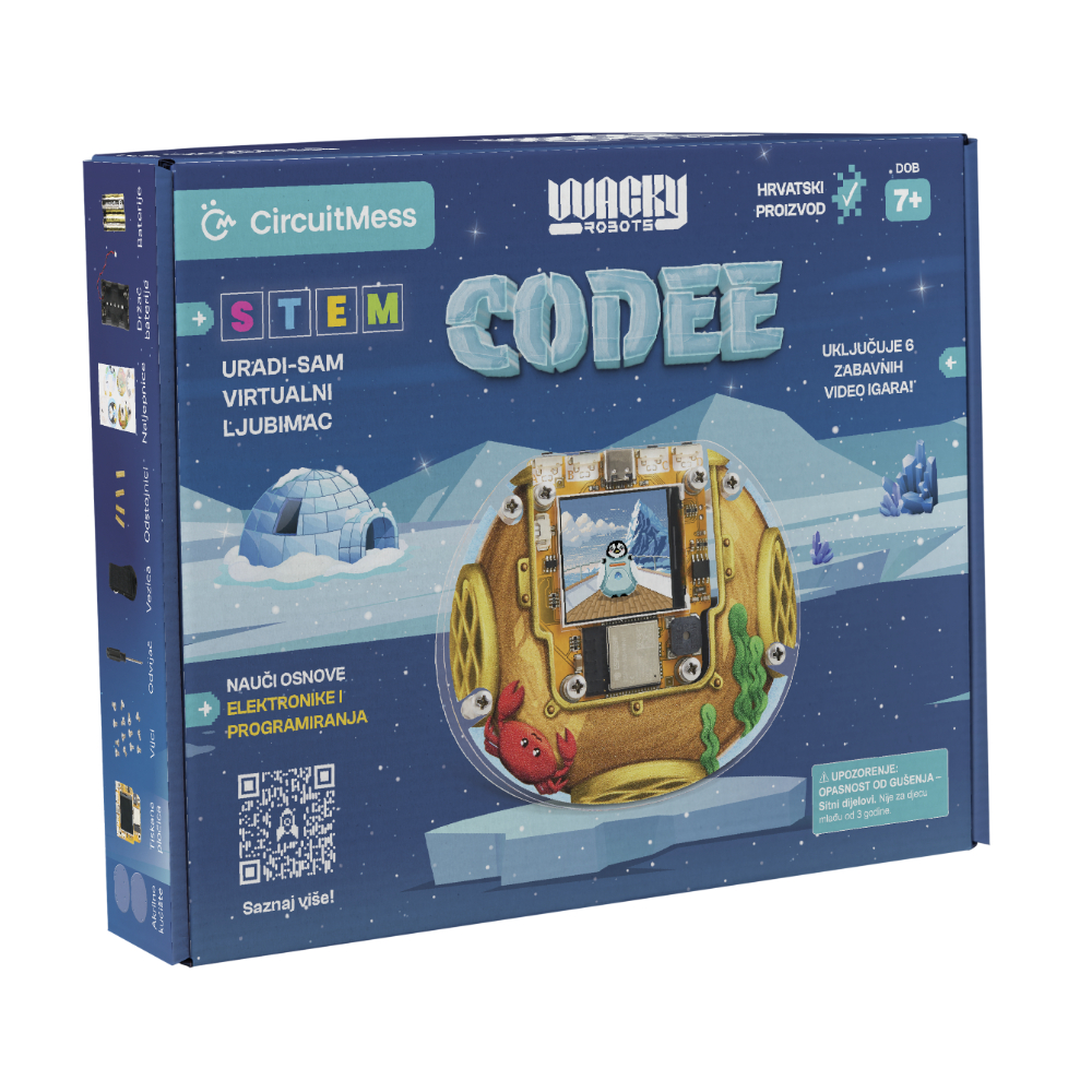 CircuitMess STEM igračke Codee virtualni uradi-sam robot