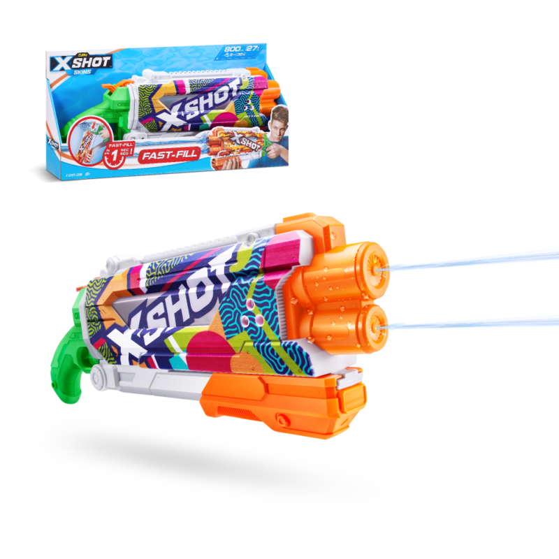 X-Shot dječje igračke na vodu | Brzopunjiva puška na vodu Pump Skins