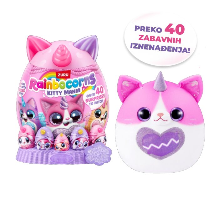 Rainbocorns veliko jaje iznenađenja s plišancem KittyMania