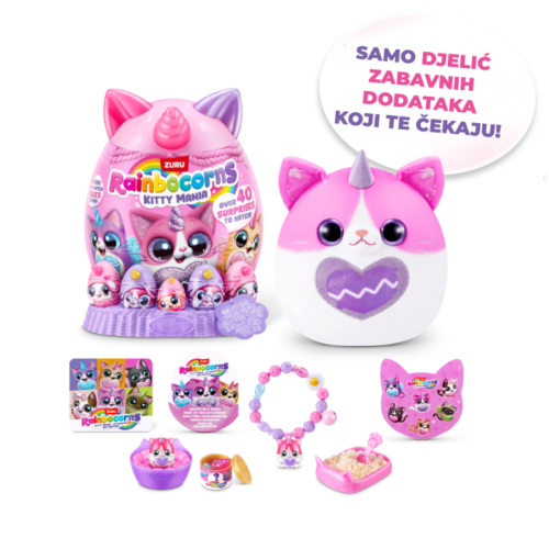 Rainbocorns veliko jaje iznenađenja s plišancem KittyMania - Slika 2