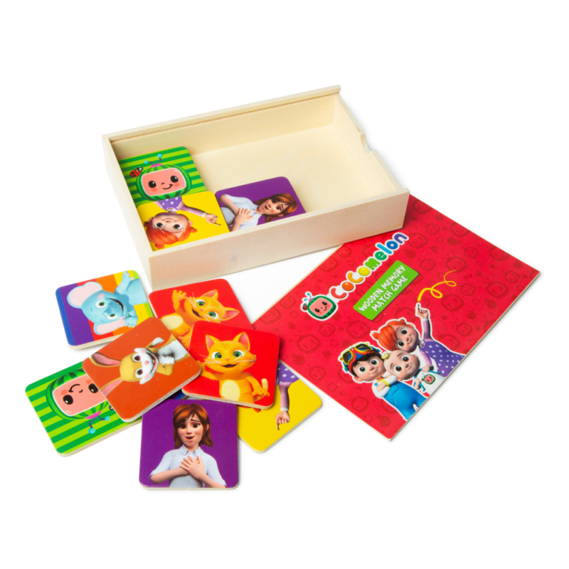 Cocomelon dječje igračke Drvena igra memory