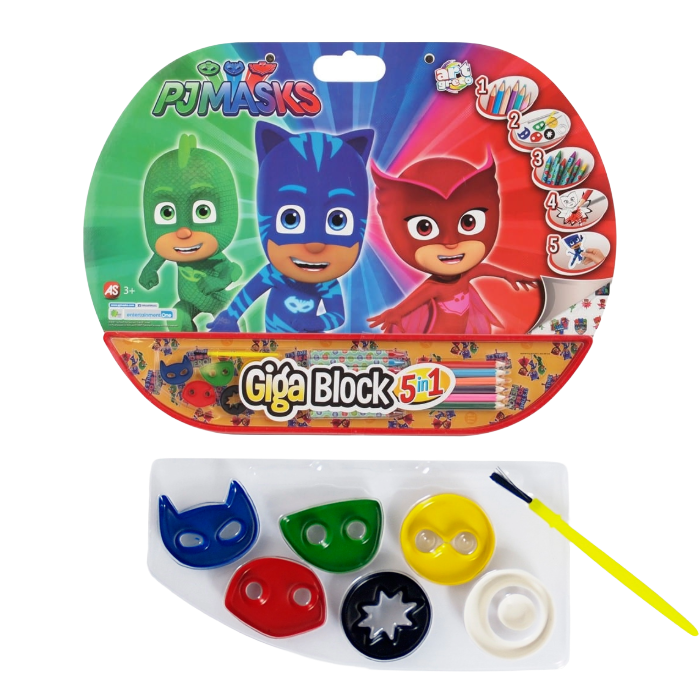 Pj Masks kreativni set "5u1 giga block"