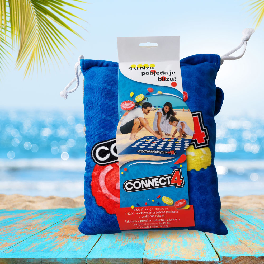 Ručnik za plažu društvena igra Connect 4