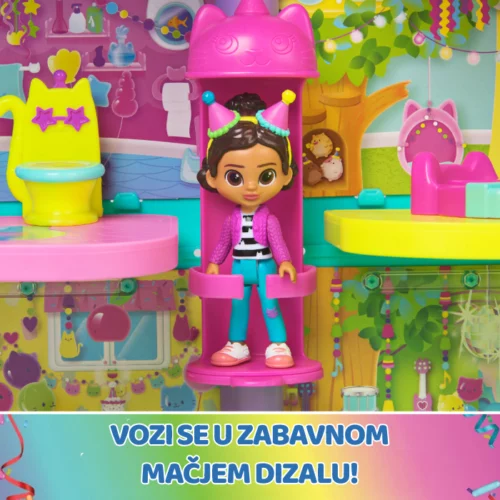 Gabby's Dollhouse kuća za lutke Purrfect Party s figurom i dodacima – novo izdanje - Slika 7