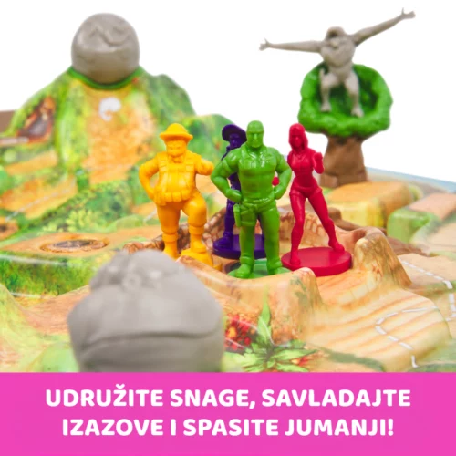 Jumanji Stampede obiteljska društvena igra s figurama i 3D pločom, na hrvatskom jeziku - Slika 2