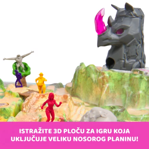 Jumanji Stampede obiteljska društvena igra s figurama i 3D pločom, na hrvatskom jeziku - Slika 3