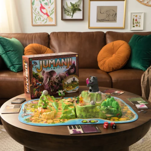 Jumanji Stampede obiteljska društvena igra s figurama i 3D pločom, na hrvatskom jeziku - Slika 7