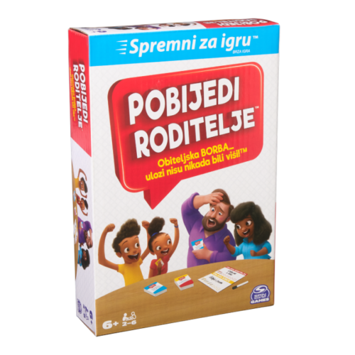 Društvena igra Pobijedi roditelje brza igra s kartama, na hrvatskom jeziku - Slika 1