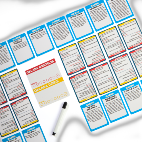 Društvena igra Pobijedi roditelje brza igra s kartama, na hrvatskom jeziku - Slika 3