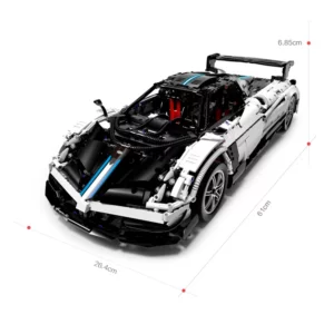 Rastar 1:8 Pagani Huayra BC veliki set kockica za sastavljanje vozila - Slika 7