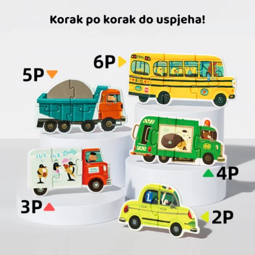 Mideer dječje art puzzle Prijevozna sredstva - Slika 2