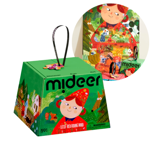 Mideer Crvenkapica umjetničke puzzle i slikovnica na hrvatskom jeziku - Slika 1